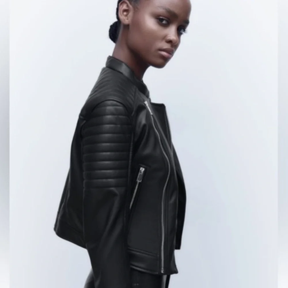 Zara Faux Leather Jacket - Picture 1 of 5